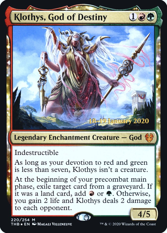 Klothys, God of Destiny [Theros Beyond Death Prerelease Promos] | Total Play