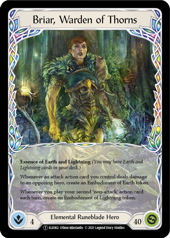 Briar, Warden of Thorns // Titan's Fist [U-ELE062] (Tales of Aria Unlimited)  Unlimited Normal | Total Play