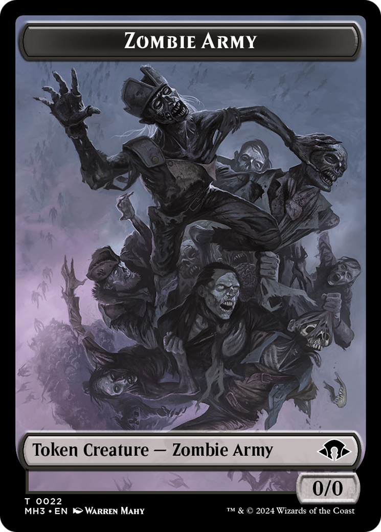 Zombie Army // Energy Reserve Double-Sided Token [Modern Horizons 3 Tokens] | Total Play