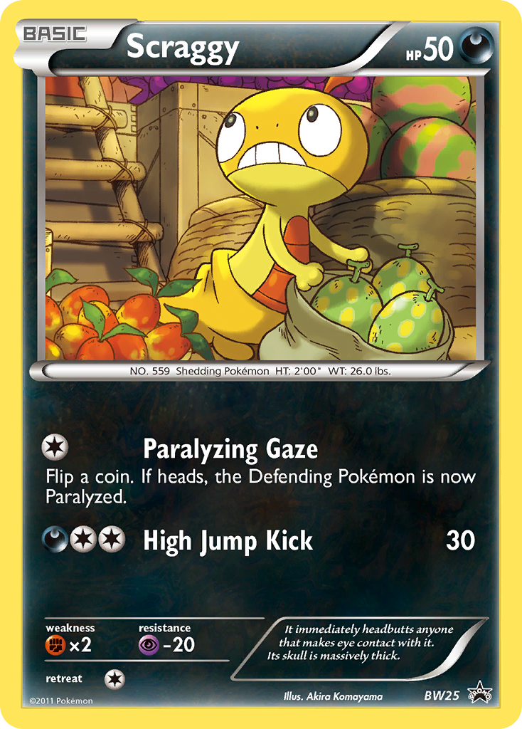 Scraggy (BW25) [Black & White: Black Star Promos] | Total Play