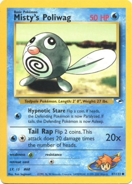 Misty's Poliwag (87/132) [Gym Heroes Unlimited] | Total Play