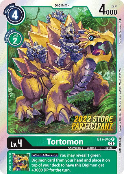 Tortomon [BT7-045] (2022 Store Participant) [Next Adventure Promos] | Total Play