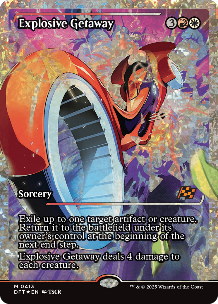 Explosive Getaway (Showcase) (Fracture Foil) [Aetherdrift] | Total Play