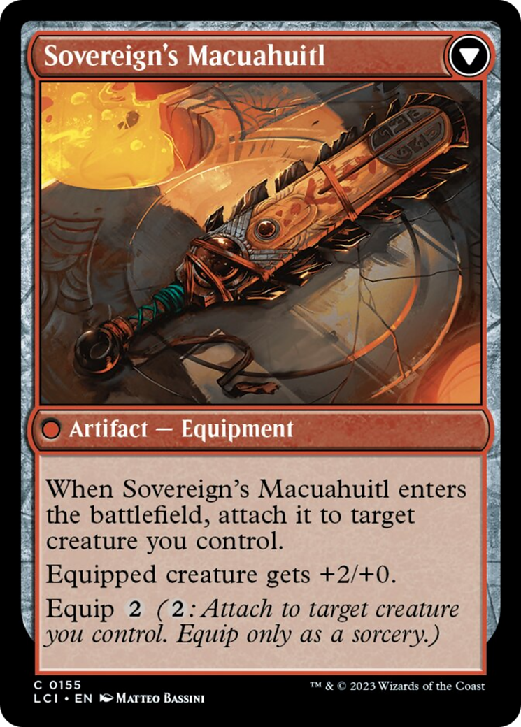 Idol of the Deep King // Sovereign's Macuahuitl [The Lost Caverns of Ixalan] | Total Play