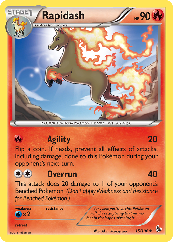 Rapidash (15/106) [XY: Flashfire] | Total Play