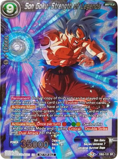 Son Goku, Strength of Legends (Player's Choice) (DB2-131) [Promotion Cards] | Total Play