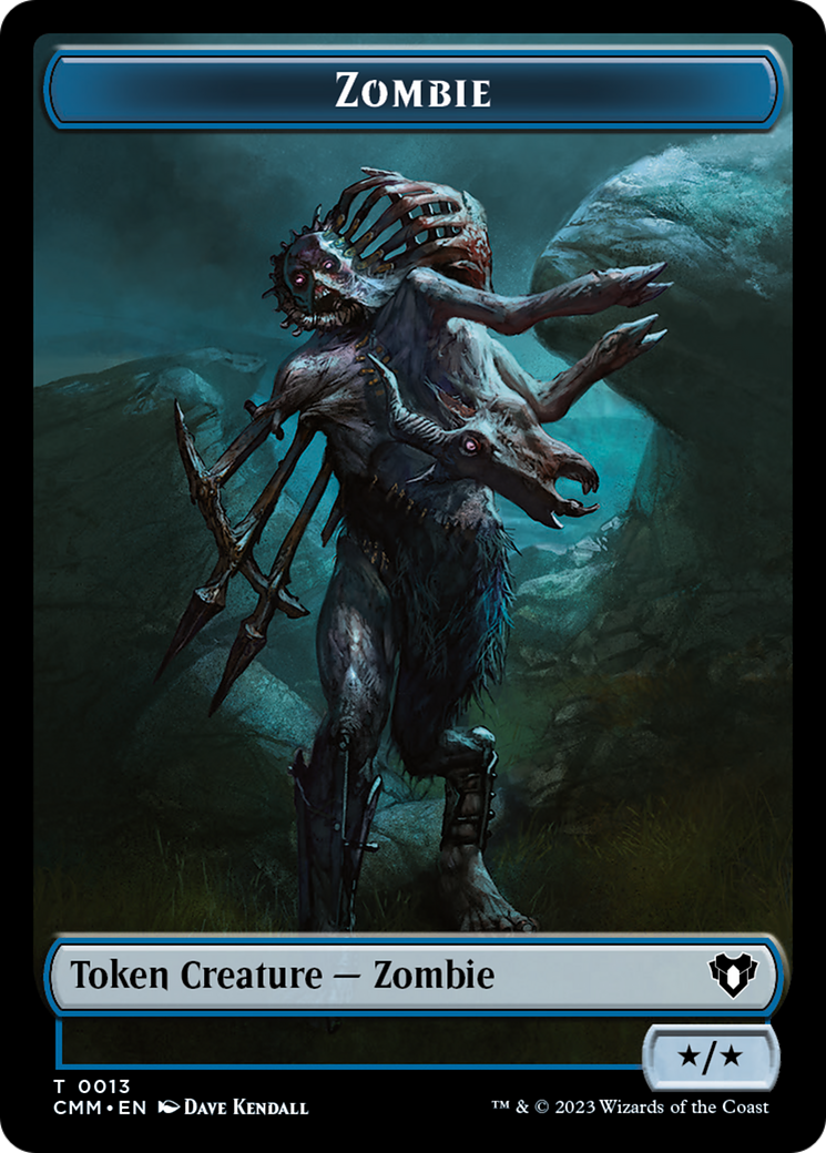 Zombie Token (13) [Commander Masters Tokens] | Total Play