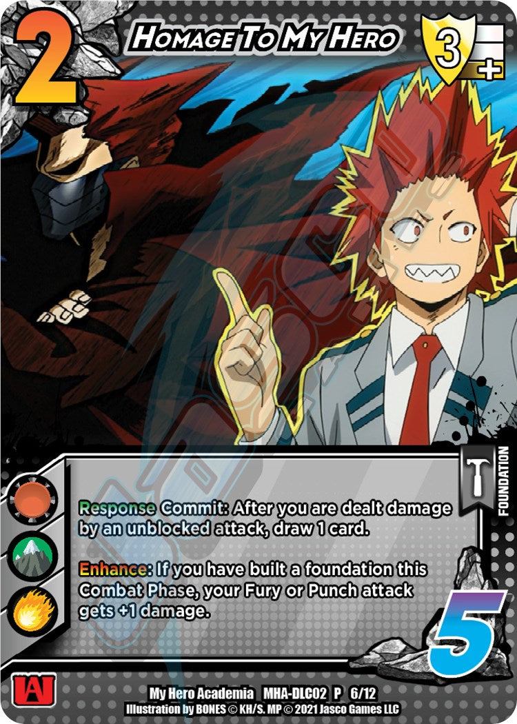 Homage To My Hero [Deck-Loadable Content Promos] | Total Play