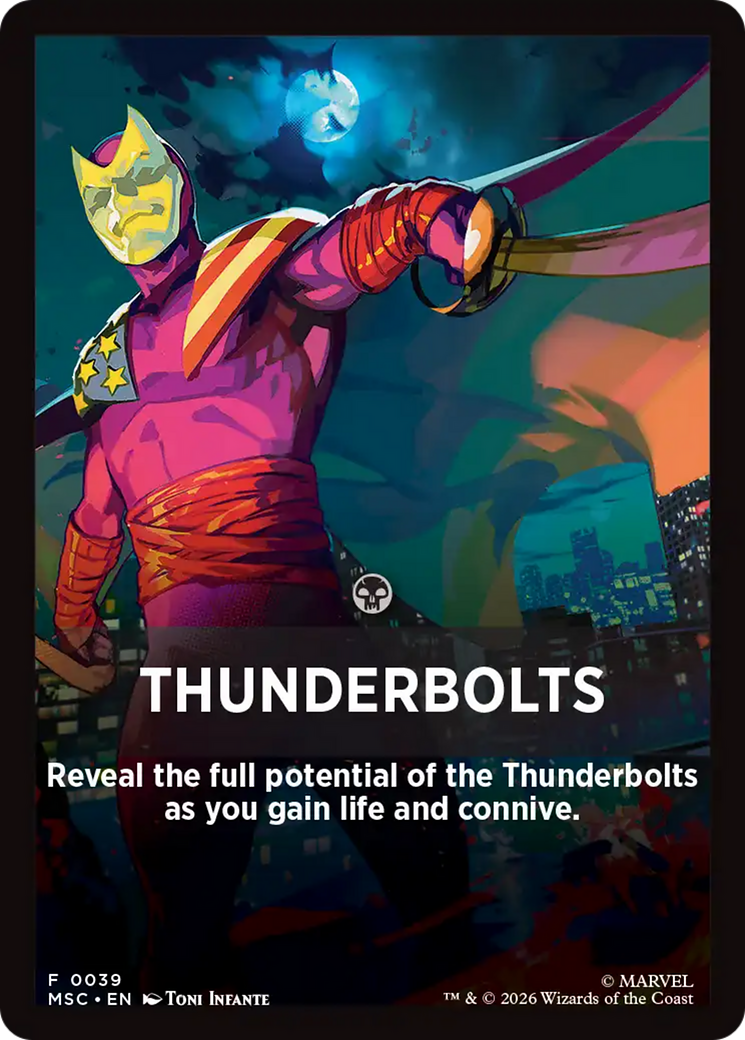 Thunderbolts Theme Card [Marvel Super Heroes Commander] | Total Play