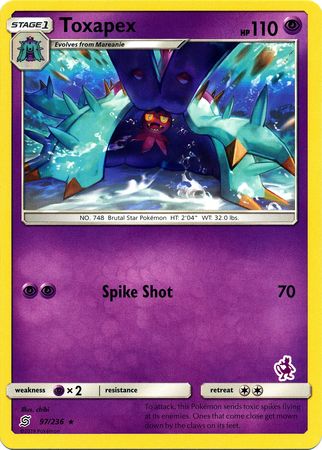 Toxapex (97/236) (Mewtwo Deck) [Battle Academy 2020] | Total Play