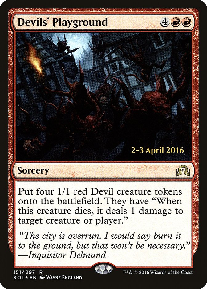 Devils' Playground [Shadows over Innistrad Prerelease Promos] | Total Play
