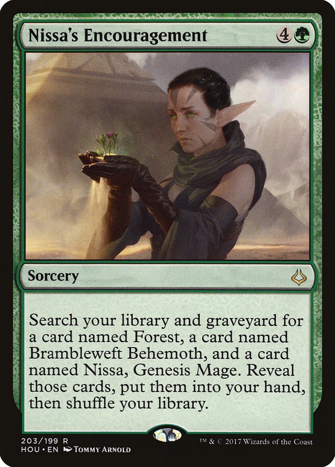 Nissa's Encouragement [Hour of Devastation] | Total Play
