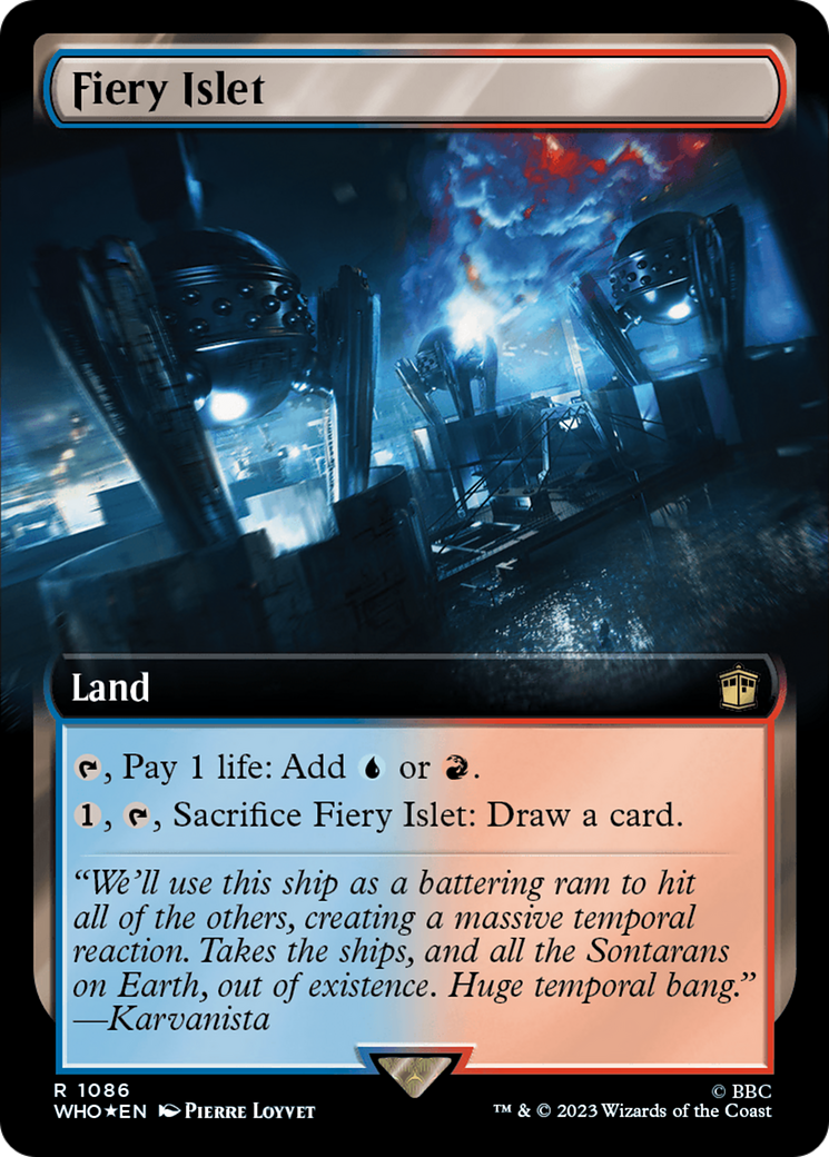 Fiery Islet (Extended Art) (Surge Foil) [Doctor Who] | Total Play
