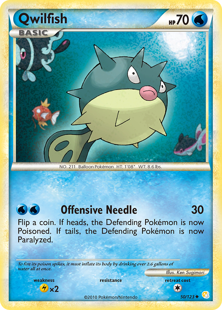 Qwilfish (50/123) [HeartGold & SoulSilver: Base Set] | Total Play