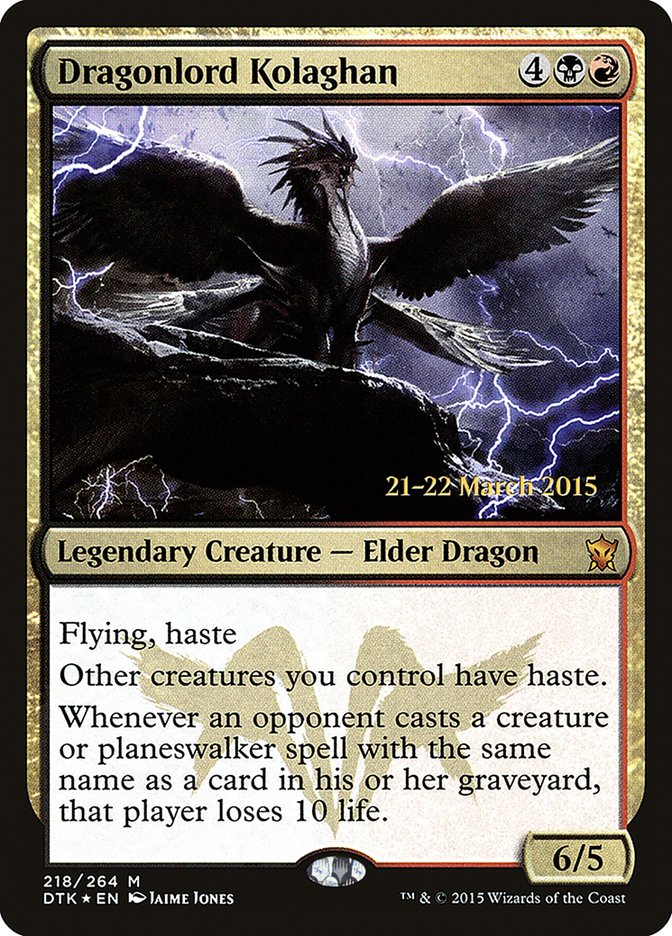 Dragonlord Kolaghan [Dragons of Tarkir Prerelease Promos] | Total Play