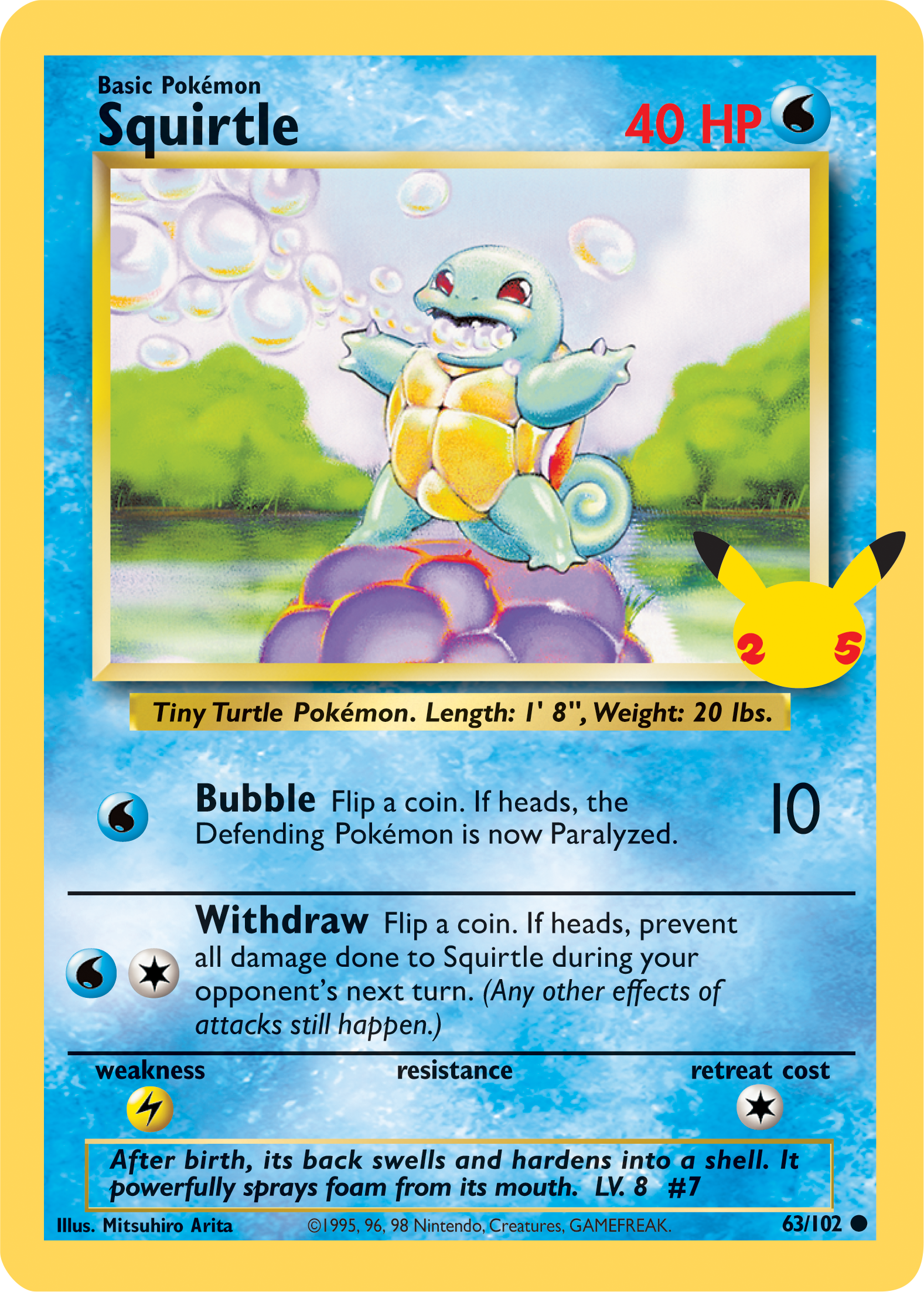 Squirtle (63/102) (Jumbo Card) [First Partner Pack] | Total Play