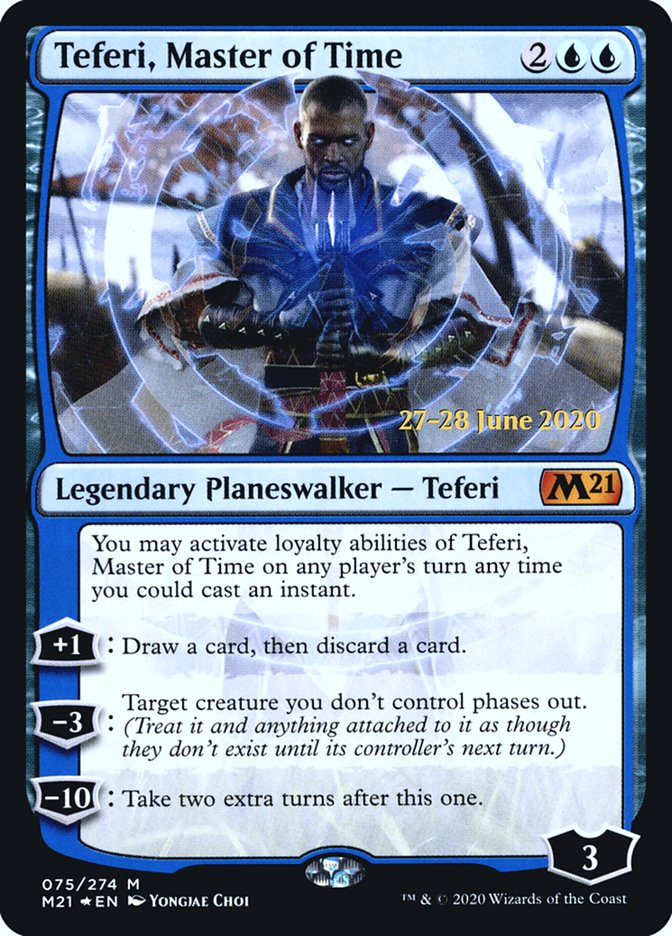 Teferi, Master of Time (75) [Core Set 2021 Prerelease Promos] | Total Play