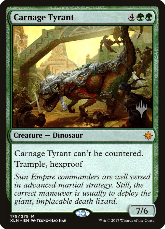Carnage Tyrant (Promo Pack) [Ixalan Promos] | Total Play