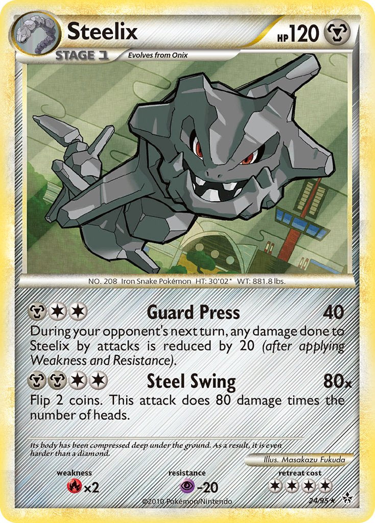 Steelix (24/95) (Theme Deck Exclusive) [HeartGold & SoulSilver: Unleashed] | Total Play