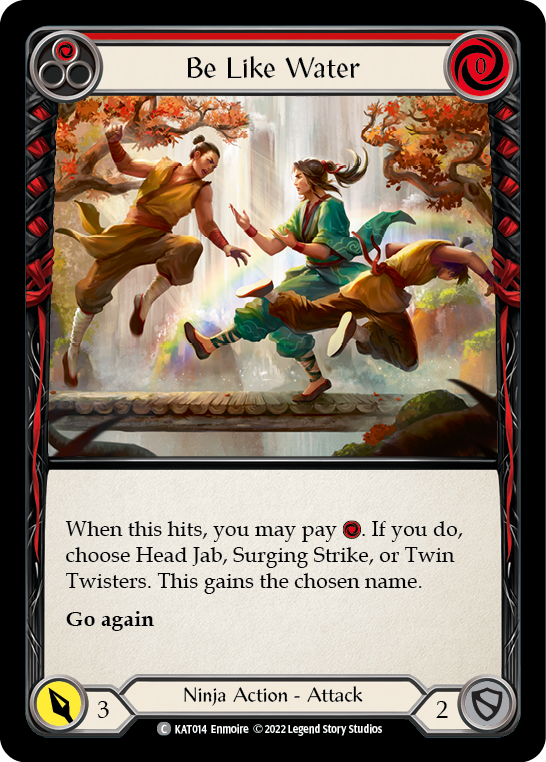Be Like Water (Red) [KAT014] (Outsiders Katsu Blitz Deck) | Total Play