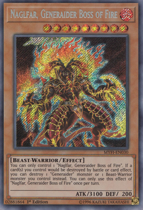Naglfar, Generaider Boss of Fire [MYFI-EN030] Secret Rare | Total Play