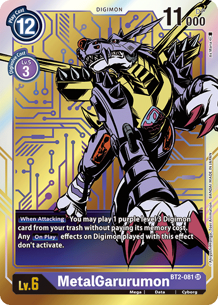 MetalGarurumon [BT2-081] (Alternate Art) [Release Special Booster Ver.1.0] | Total Play