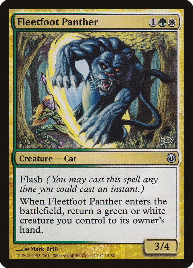 Fleetfoot Panther [Duel Decks: Ajani vs. Nicol Bolas] | Total Play