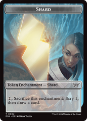 Glimmer // Shard Double-Sided Token [Duskmourn: House of Horror Tokens] | Total Play