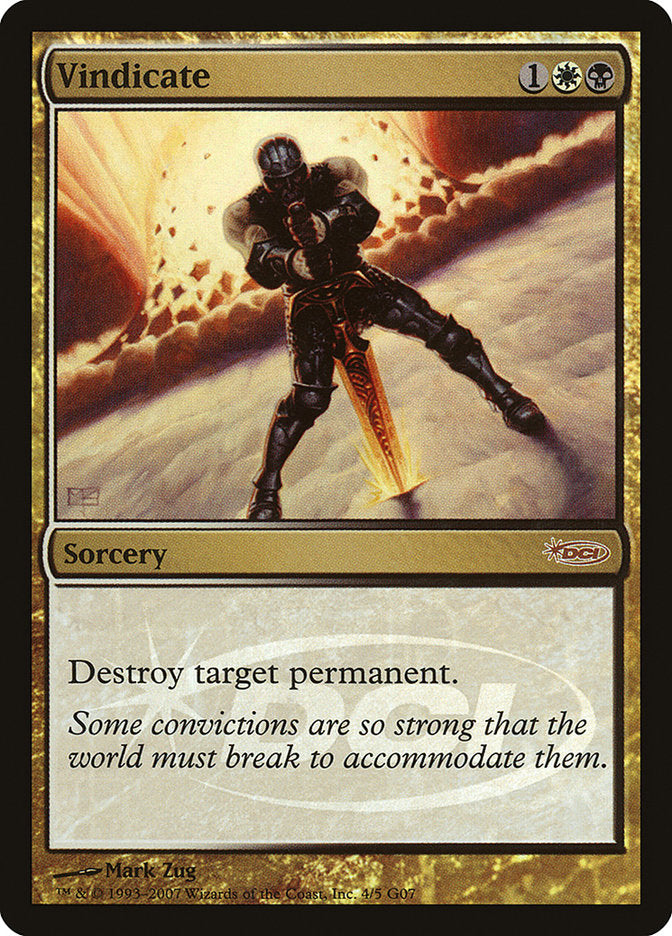 Vindicate [Judge Gift Cards 2007] | Total Play
