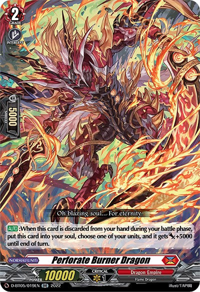 Perforate Burner Dragon (D-BT05/019EN) [Triumphant Return of the Brave Heroes] | Total Play
