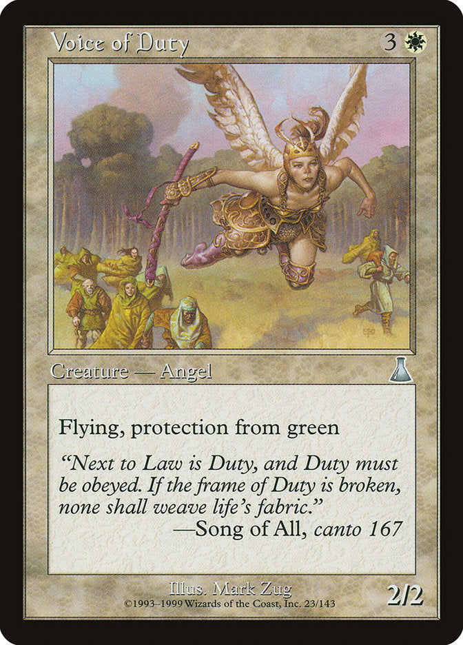 Voice of Duty [Urza's Destiny] | Total Play
