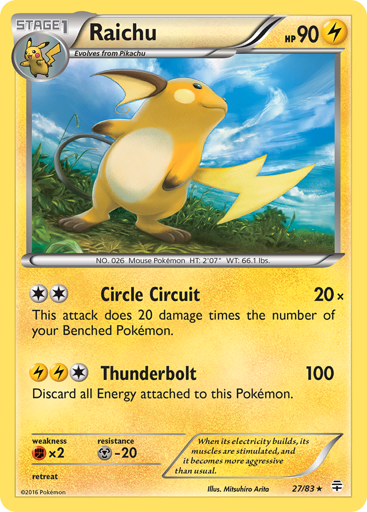 Raichu (27/83) [XY: Generations] | Total Play