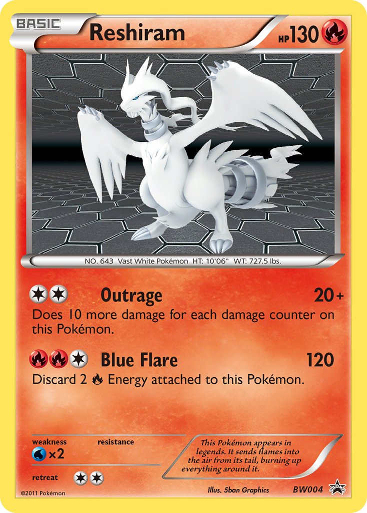Reshiram (BW004) [Black & White: Black Star Promos] | Total Play