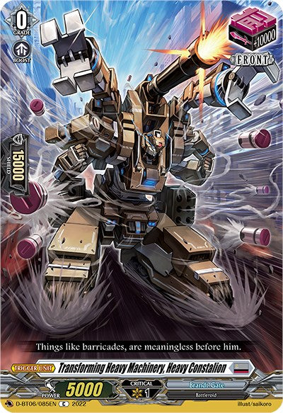 Transforming Heavy Machinery, Heavy Constalion (D-BT06/085EN) [Blazing Dragon Reborn] | Total Play
