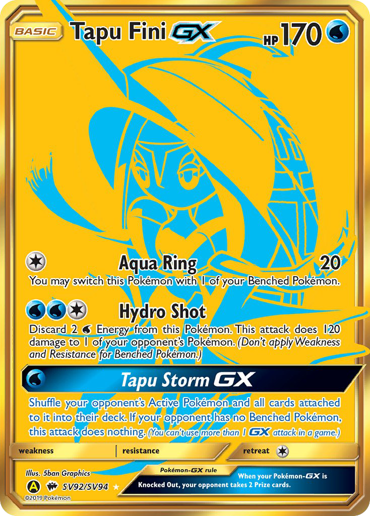 Tapu Fini GX (SV92/SV94) [Sun & Moon: Hidden Fates - Shiny Vault] | Total Play
