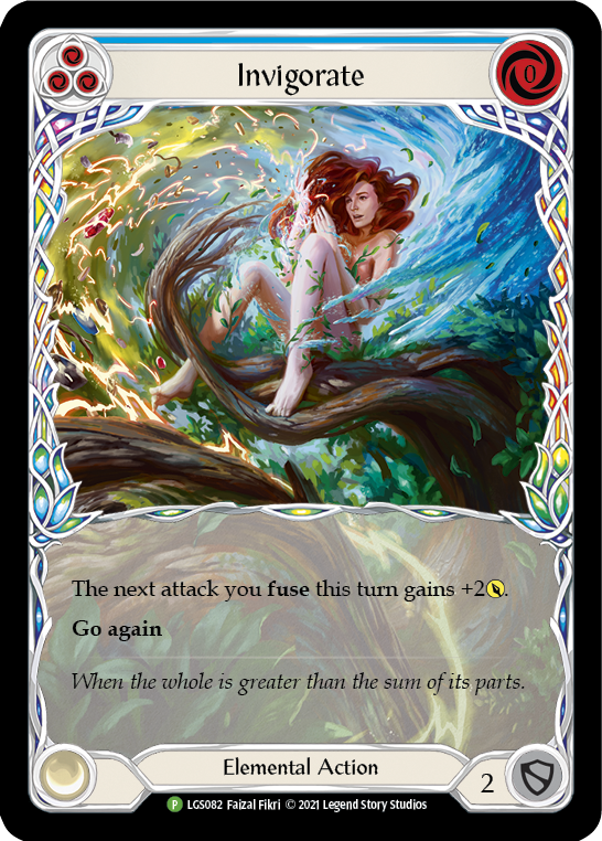 Invigorate (Blue) [LGS082] (Promo)  Rainbow Foil | Total Play