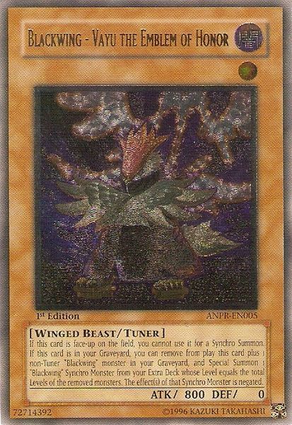 Blackwing - Vayu the Emblem of Honor (UTR) [ANPR-EN005] Ultimate Rare | Total Play