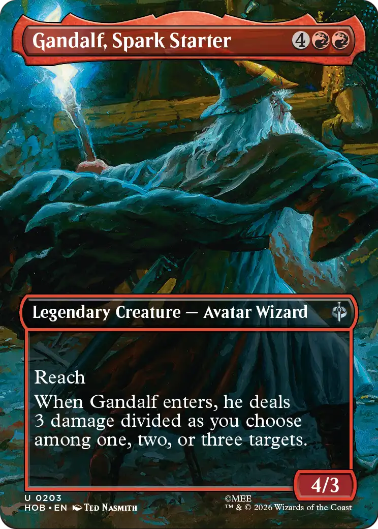 Gandalf, Spark Starter (Borderless) [The Hobbit] | Total Play