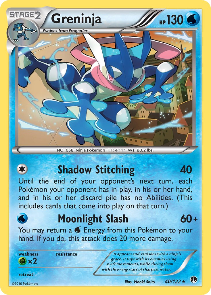 Greninja (40/122) (Theme Deck Exclusive) [XY: BREAKpoint] | Total Play