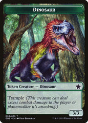 Soldier // Dinosaur Double-Sided Token [Game Night 2019 Tokens] | Total Play