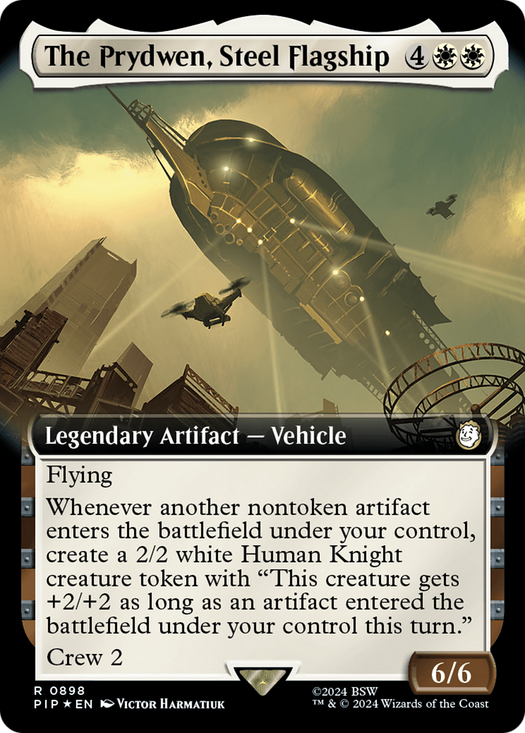 The Prydwen, Steel Flagship (Extended Art) (Surge Foil) [Fallout] | Total Play