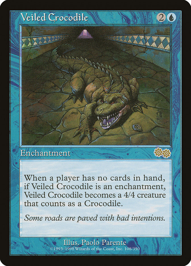 Veiled Crocodile [Urza's Saga] | Total Play