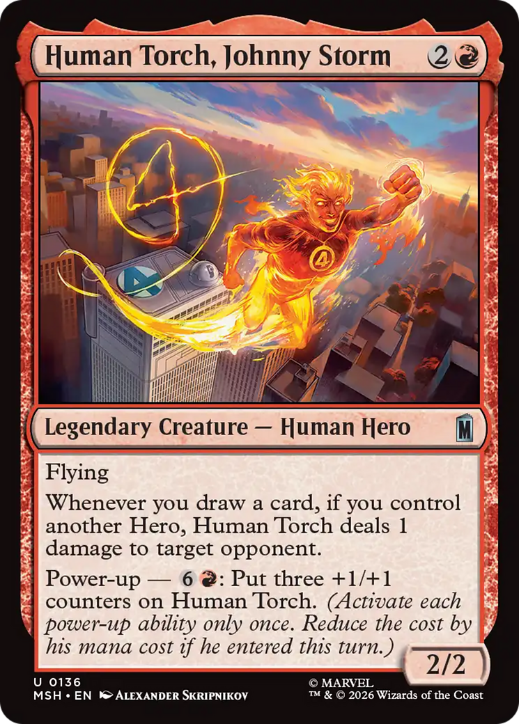 Human Torch, Johnny Storm [Marvel Super Heroes] | Total Play