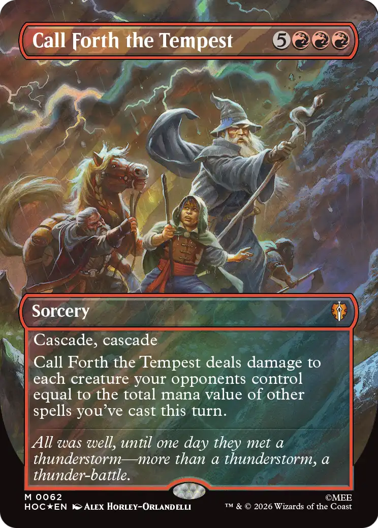 Call Forth the Tempest (Borderless) (Surge Foil) [The Hobbit: Eternal-Legal] | Total Play