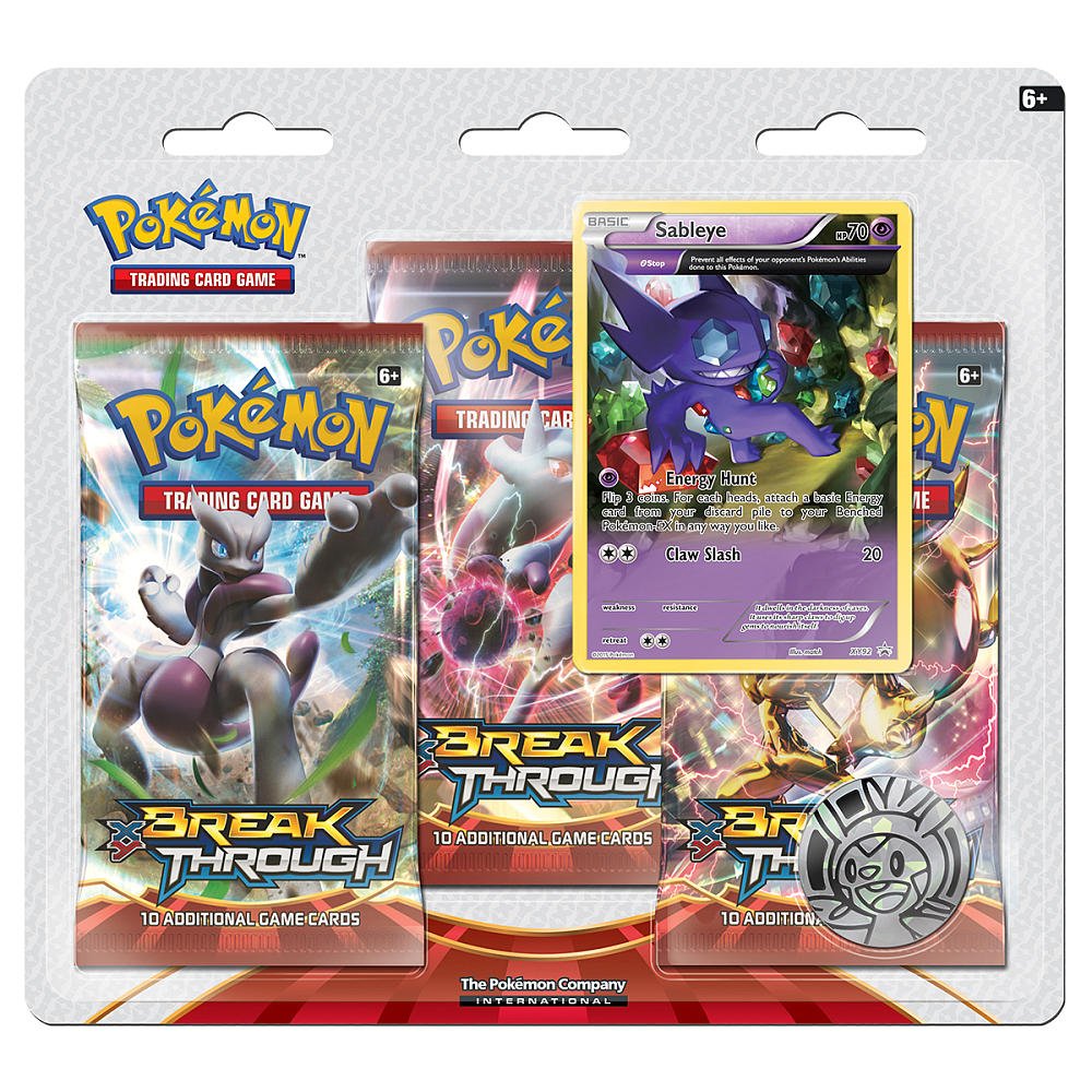 XY: BREAKthrough - 3-Pack Blister (Sableye) | Total Play