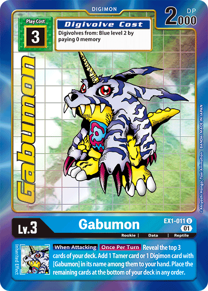 Gabumon [EX1-011] (Alternate Art) [Classic Collection] | Total Play