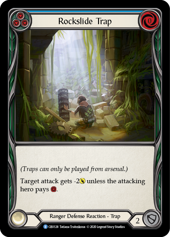 Rockslide Trap [CRU128] (Crucible of War)  1st Edition Rainbow Foil | Total Play