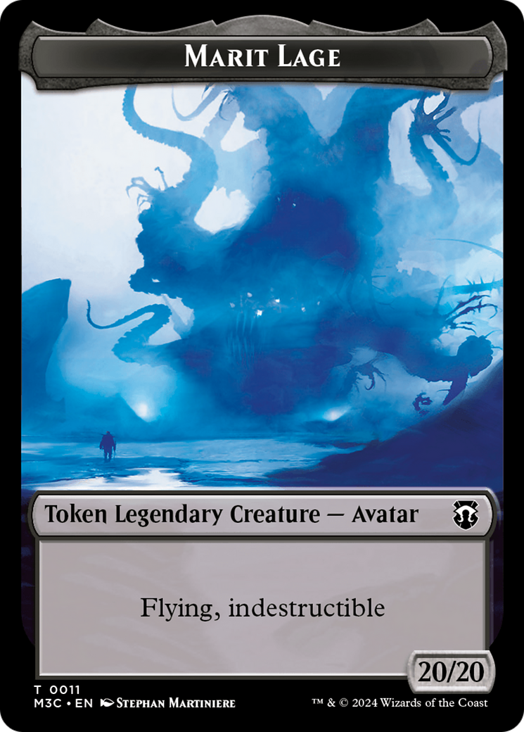 Marit Lage // Sand Warrior Double-Sided Token [Modern Horizons 3 Commander Tokens] | Total Play