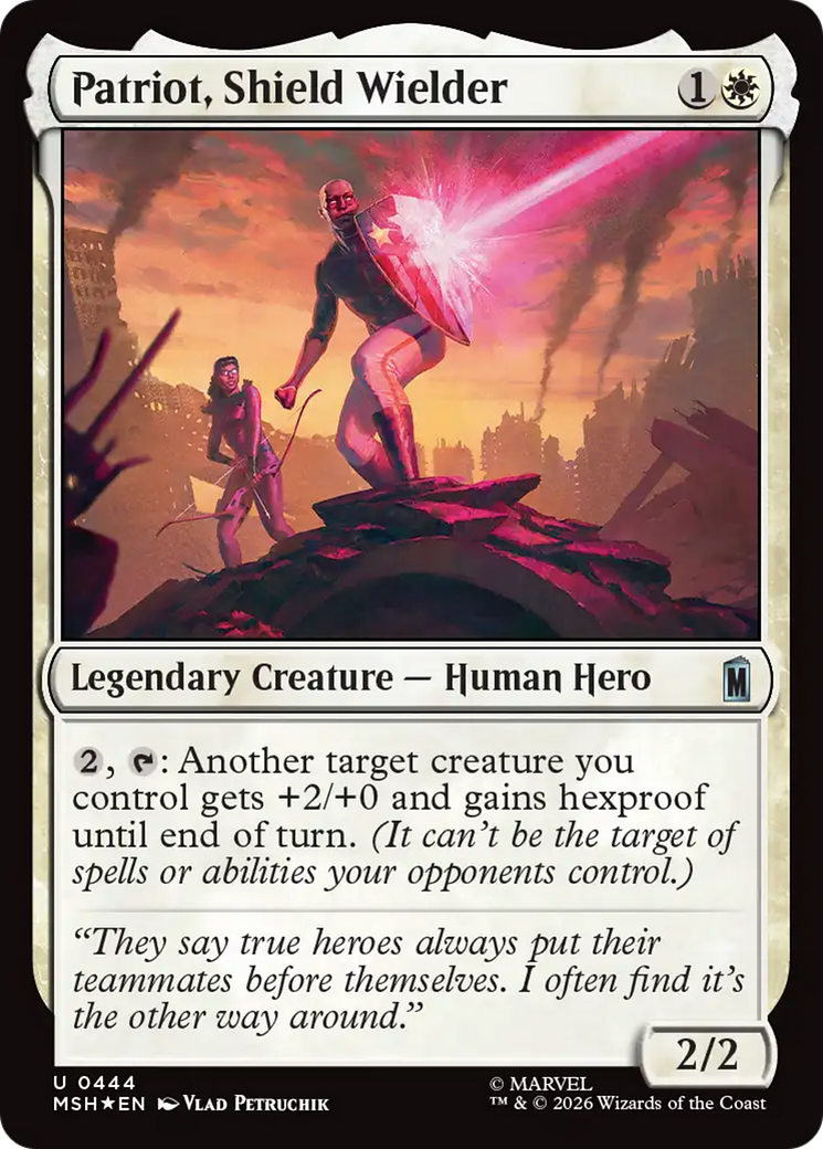 Patriot, Shield Wielder (Surge Foil) [Marvel Super Heroes] | Total Play