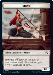 Monk // Knight Double-Sided Token [March of the Machine Tokens] | Total Play